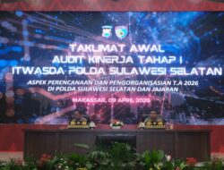 Wakapolda Sulsel Buka Audit Kinerja Itwasda Tahap I 2026, Perkuat Akuntabilitas dan Kinerja Organisasi