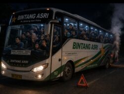 Diduga Gunakan Kendaraan Tak Layak Pakai PO Bintang Asri Berpotensi Ancam Keselamatan Penumpang.